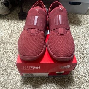 Puma Red Slip-On Sneakers